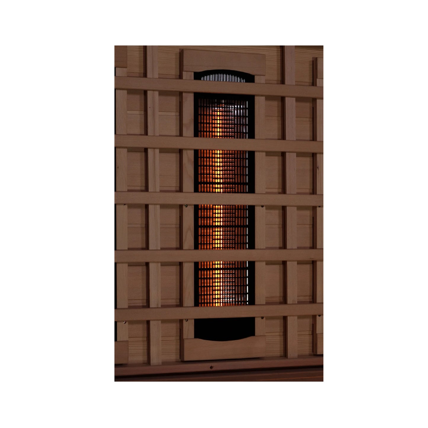 Carbon far infrared heater panel of the Golden Designs 6-Person Full Spectrum Near Zero EMF FAR Infrared Sauna (GDI-8260-01) – full spectrum infrared sauna