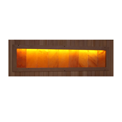 Himalayan salt bar of the Golden Designs 6-Person Full Spectrum Near Zero EMF FAR Infrared Sauna (GDI-8260-01) – full spectrum infrared sauna