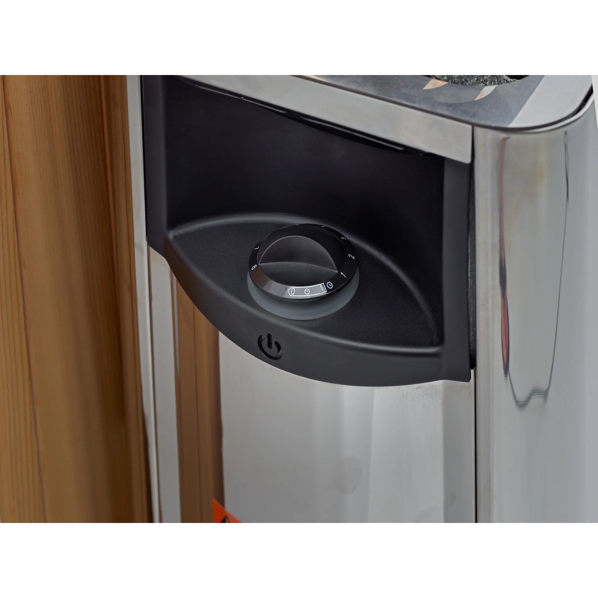 Harvia wall-mounted sauna stove 3 of the Golden Designs Kaskinen 6-Person Hybrid Outdoor Sauna (GDI-8526-01) – full spectrum infrared sauna