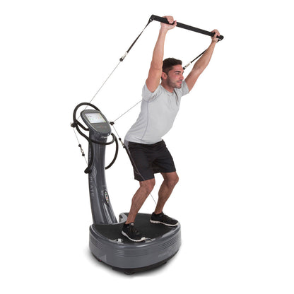 Power Plate Cable Accessory Kit long bar pressed overhead with proMotion cables
