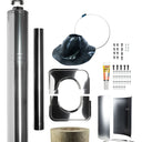 Harvia WHP1500 stainless steel insulated sauna chimney kit, 1500 mm