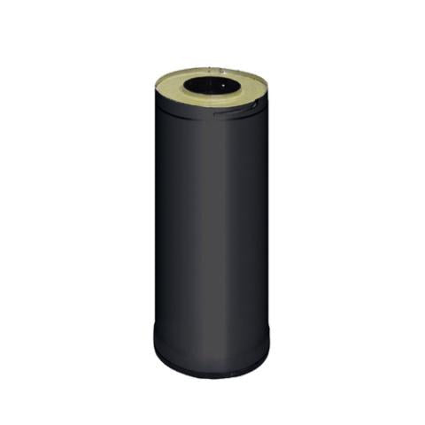 Harvia WHP500M black steel sauna chimney extension, 500 mm