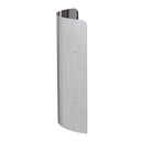 Harvia WL200PC curved protective sheath in brushed steel for Cilindro wood stoves, studio photo on white