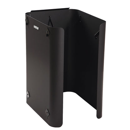 Harvia WL550 black steel protective sheath for the Pro 20 series, three-sided, studio photo on white