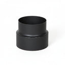 Harvia WZ115155 pipe adapter, 4.5 in (115 mm) stove flue to 6 in chimney, graphite black steel