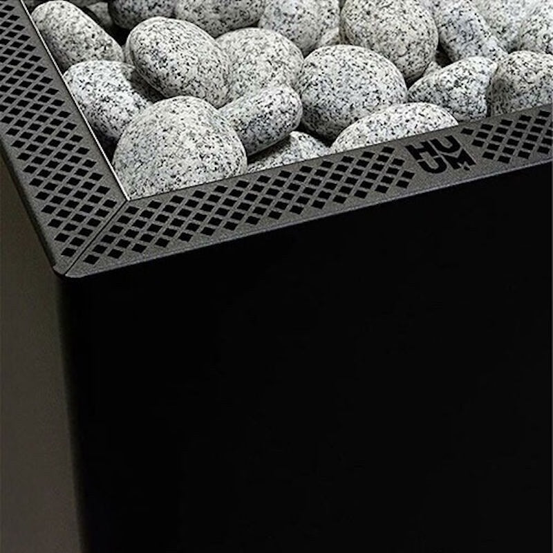 Stones in the top of a HUUM CORE Black