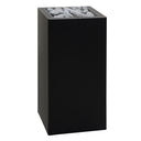 HUUM CORE floor standing electric sauna heater, Black exterior, with its stones laid