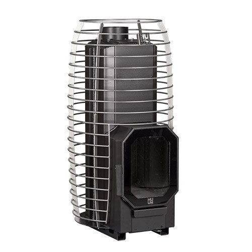 HUUM HIVE Flow Mini sauna stove seen from an angle