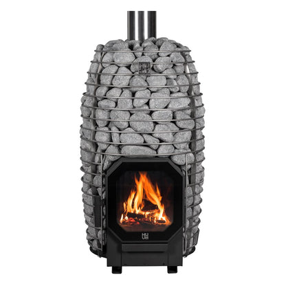 HUUM HIVE Flow wood burning sauna stove seen from the front