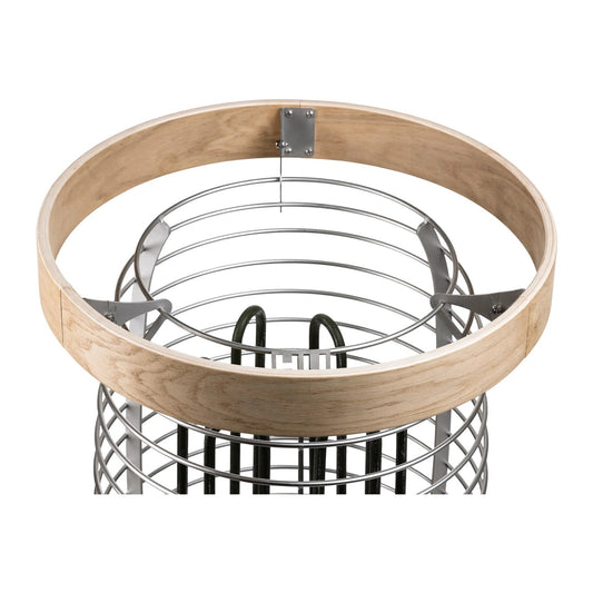 HUUM safety rail fitted to a HIVE series heater cage