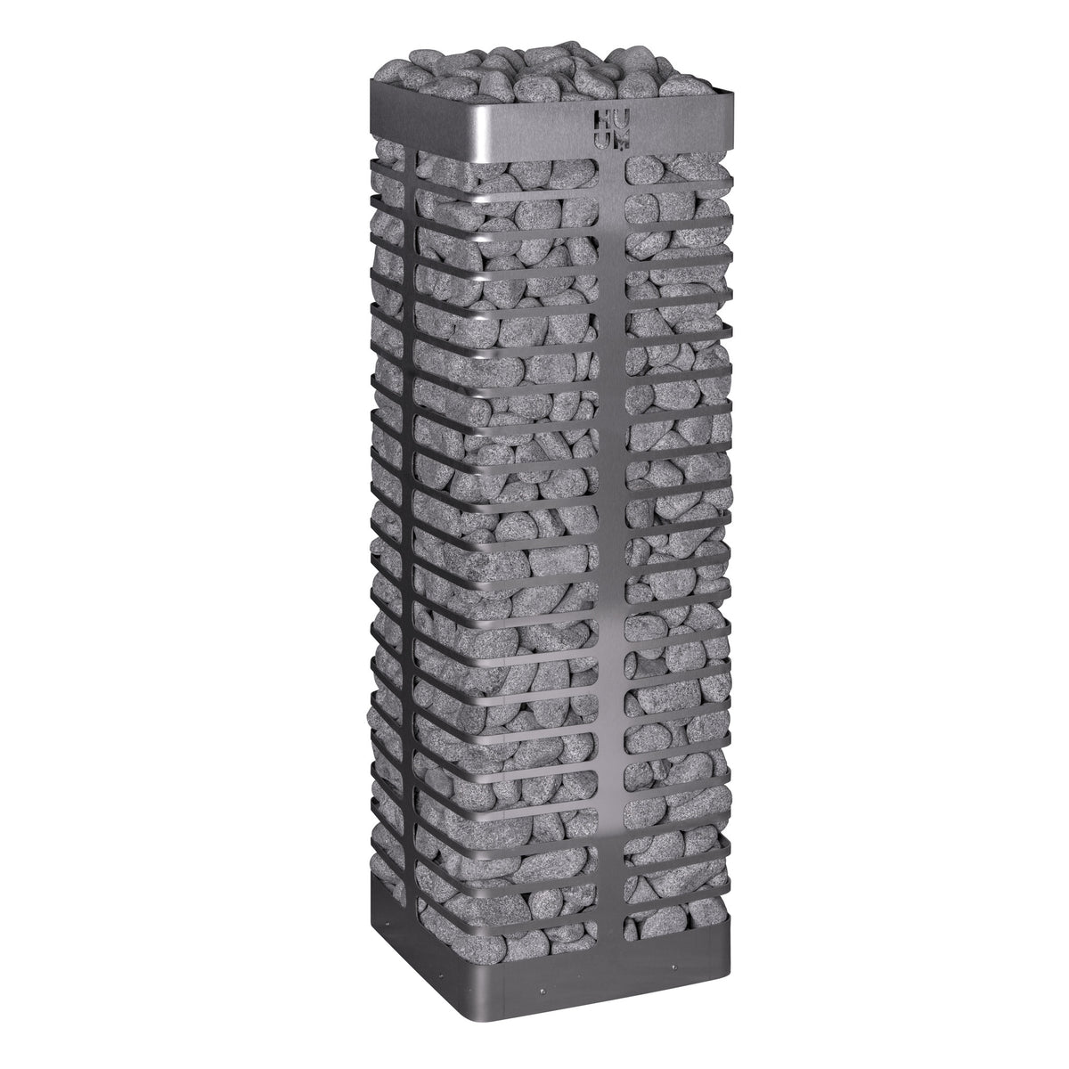 HUUM STEEL floor standing electric sauna heater filled with stones