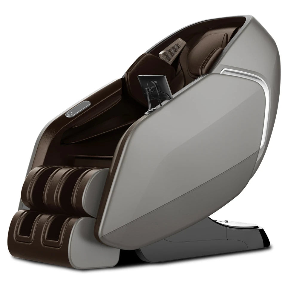 Gray brown angle view of the Kahuna Dios 7300 Massage Chair (DO-7300) – full body massage chair
