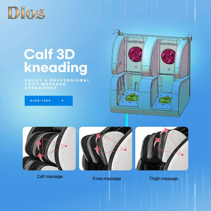 Calf massage detail of the Kahuna Dios 7300 Massage Chair (DO-7300) – full body massage chair