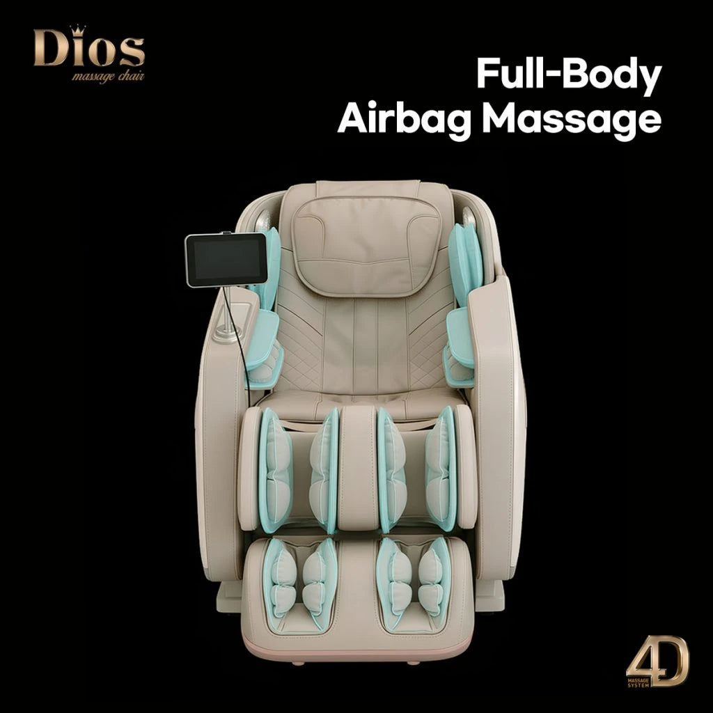 Airbag compression system of the Kahuna Dios Flexa Massage Chair (DIOSFlexa) – full body massage chair