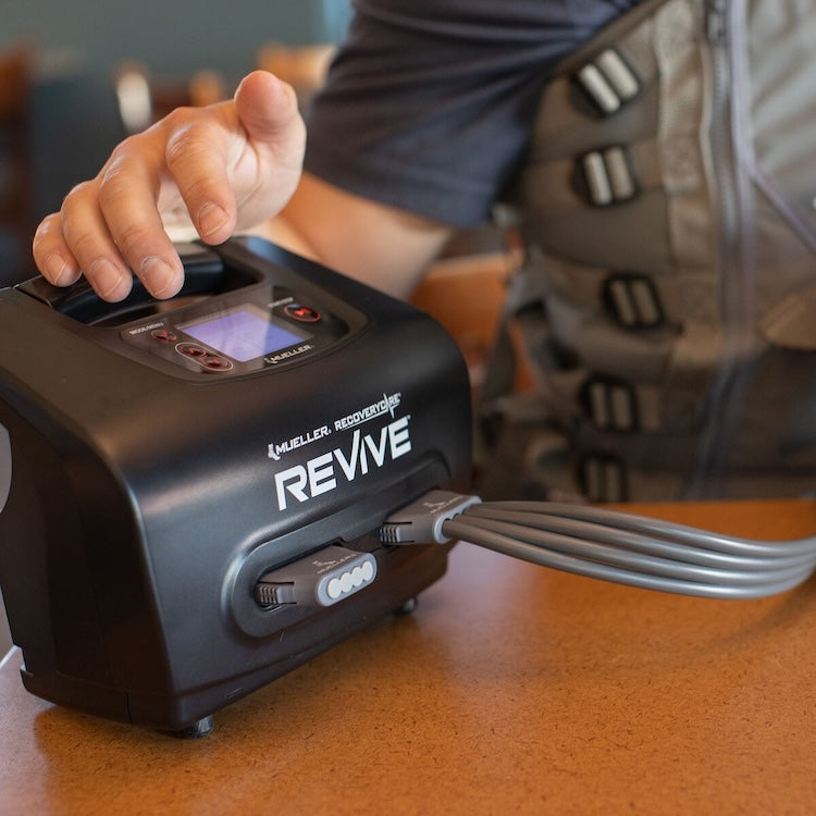 Mueller REVIVE M4 Console touchscreen controls close-up