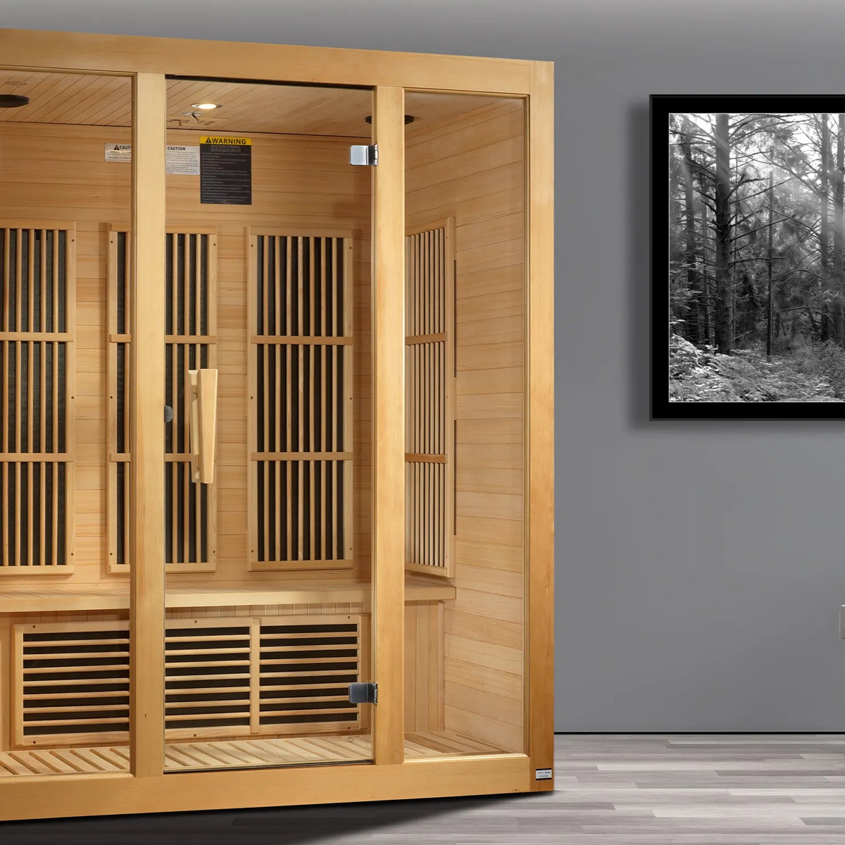 Maxxus Bellevue 3-Person Low EMF FAR Infrared Sauna | Canadian Hemlock