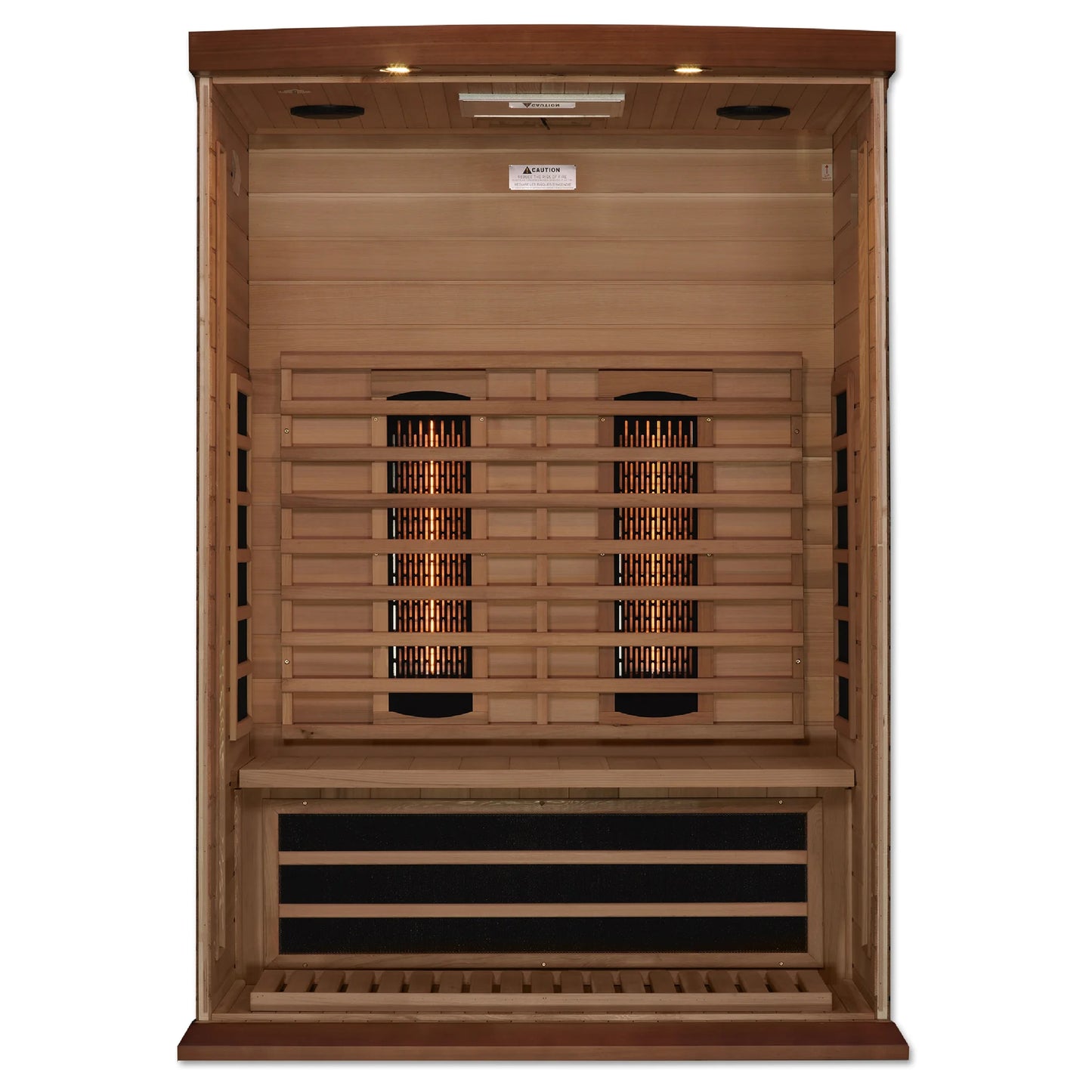 Product view of the Maxxus 2-Person Full Spectrum Near Zero EMF FAR Infrared Sauna (MX-M206-01-FS CED) – full spectrum infrared sauna