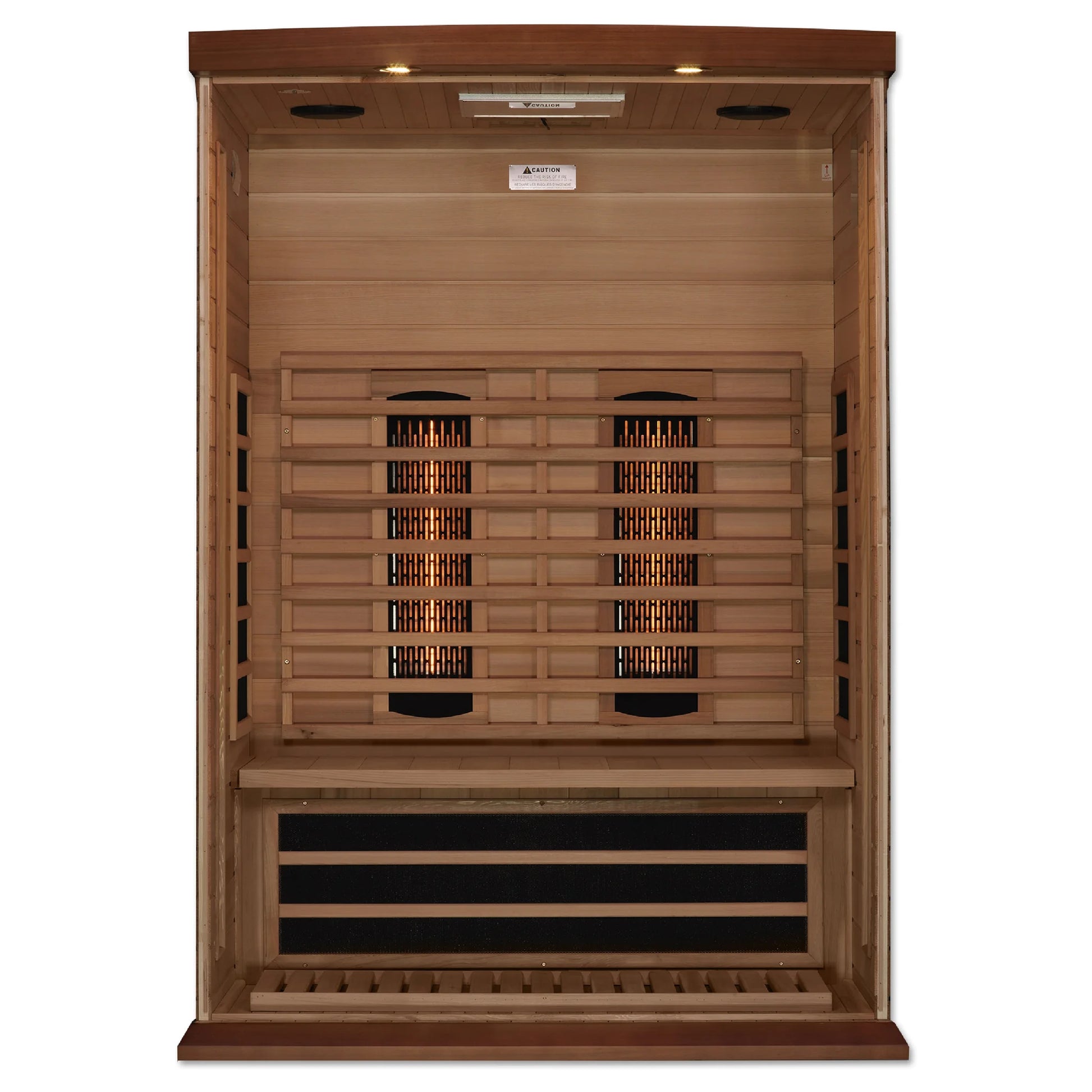 Product view of the Maxxus 2-Person Full Spectrum Near Zero EMF FAR Infrared Sauna (MX-M206-01-FS CED) – full spectrum infrared sauna