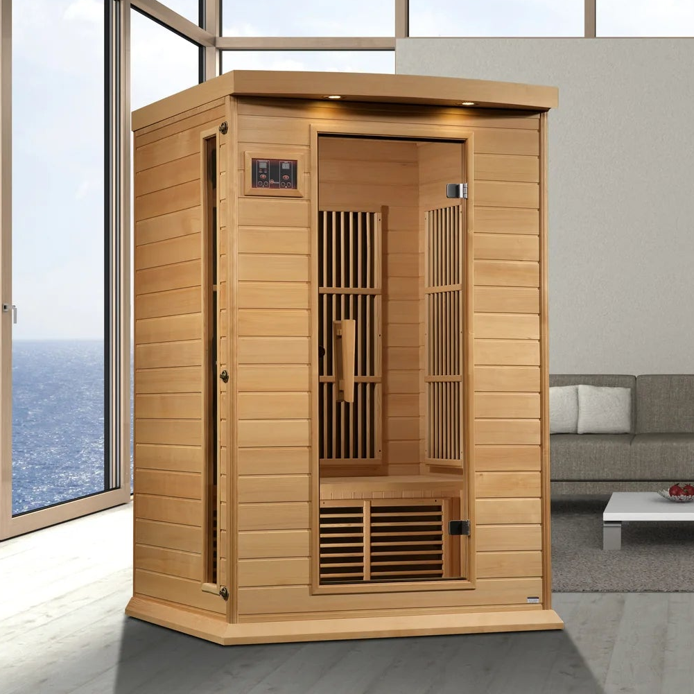 Maxxus Toulose 2-Person Low EMF FAR Infrared Sauna | Canadian Hemlock