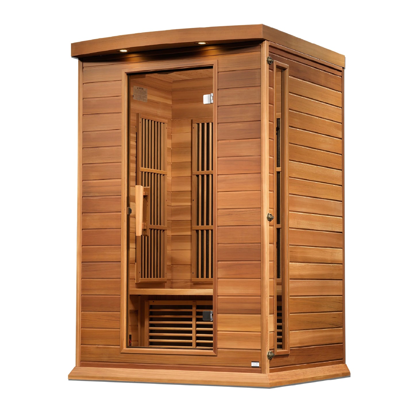 Front view 2 of the Maxxus 2-Person Low EMF FAR Infrared Sauna (MX-K206-01 CED) – low EMF infrared sauna