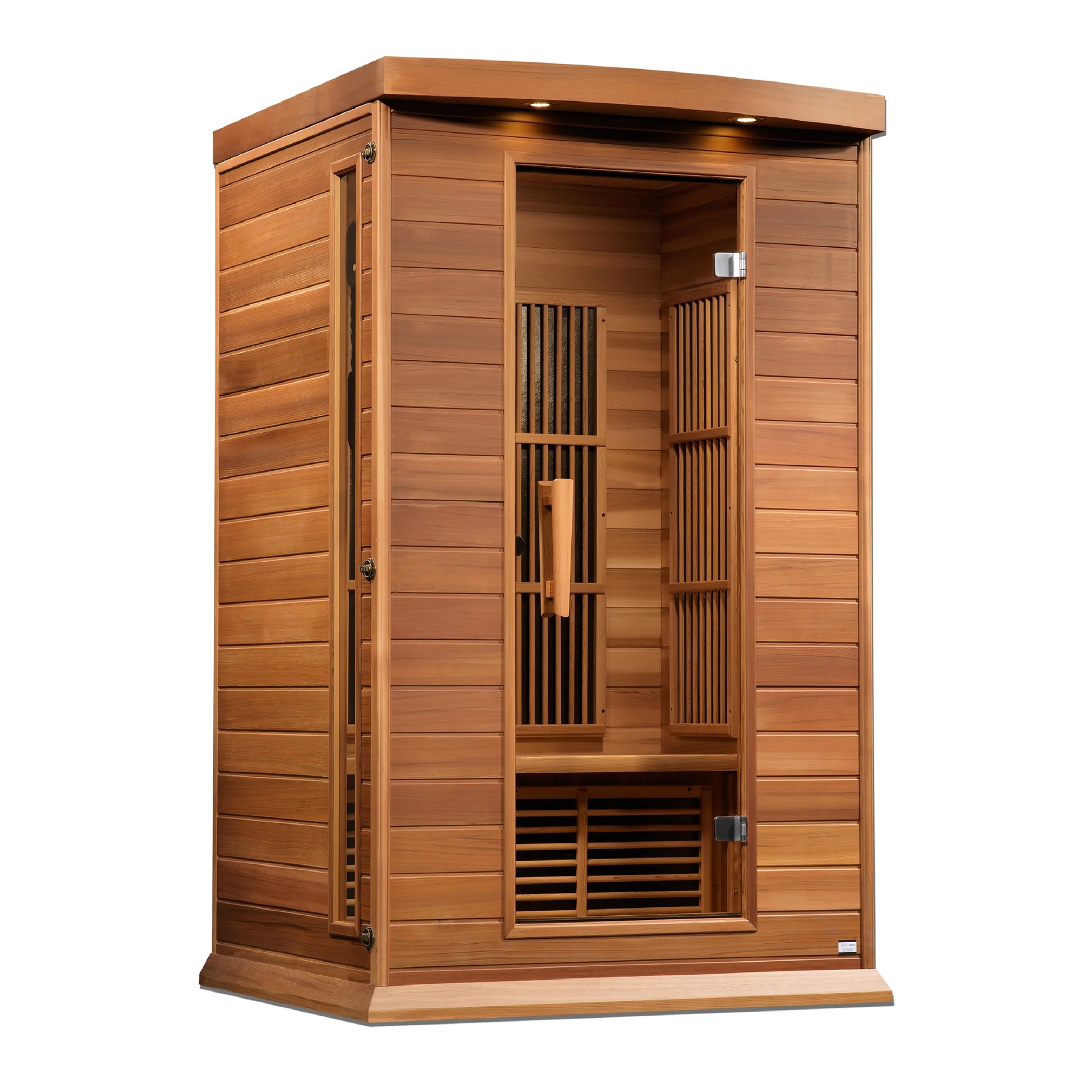 Front view 3 of the Maxxus 2-Person Low EMF FAR Infrared Sauna (MX-K206-01 CED) – low EMF infrared sauna