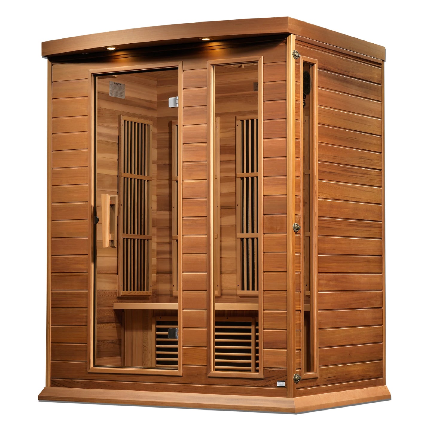 Front view 2 of the Maxxus 3-Person Low EMF FAR Infrared Sauna (MX-K306-01 CED) – low EMF infrared sauna