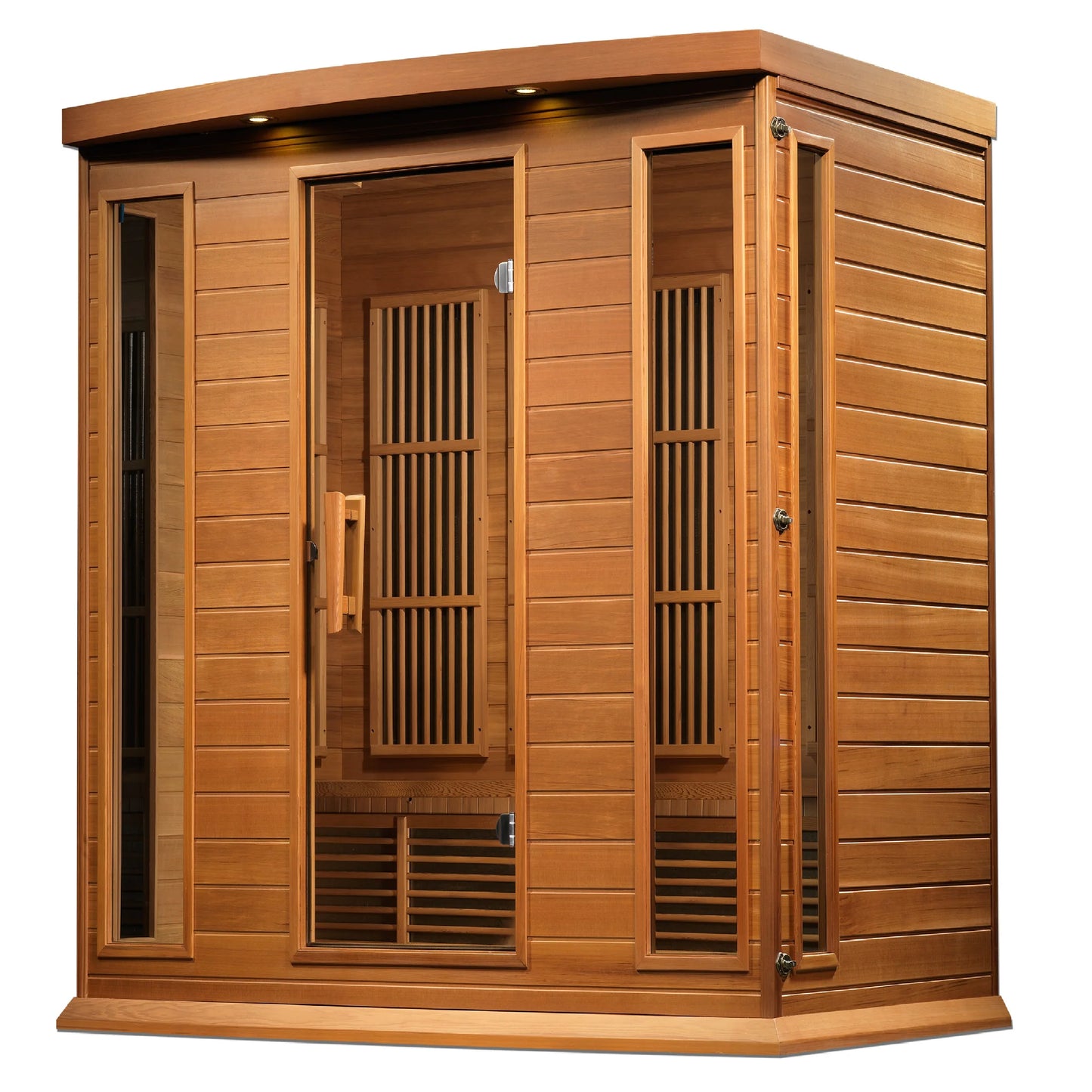 Front view 3 of the Maxxus 4-Person Low EMF FAR Infrared Sauna (MX-K406-01) – low EMF infrared sauna