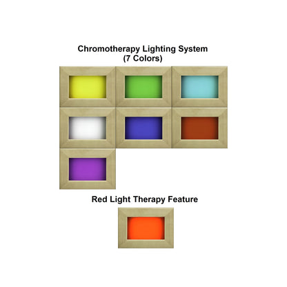 Chromotherapy color light therapy of the Maxxus 2-Person Low EMF FAR Infrared Sauna (MX-LS2-01) – low EMF infrared sauna