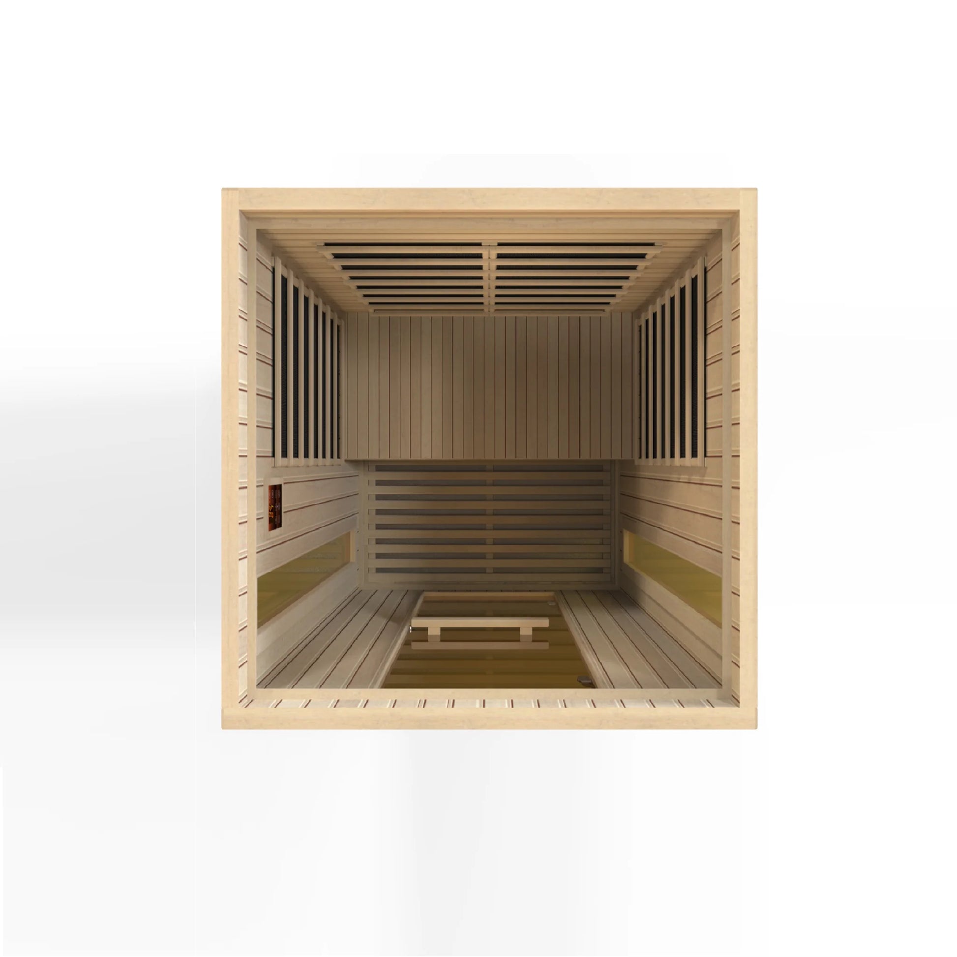 Front view 7 of the Maxxus 2-Person Low EMF FAR Infrared Sauna (MX-LS2-01) – low EMF infrared sauna