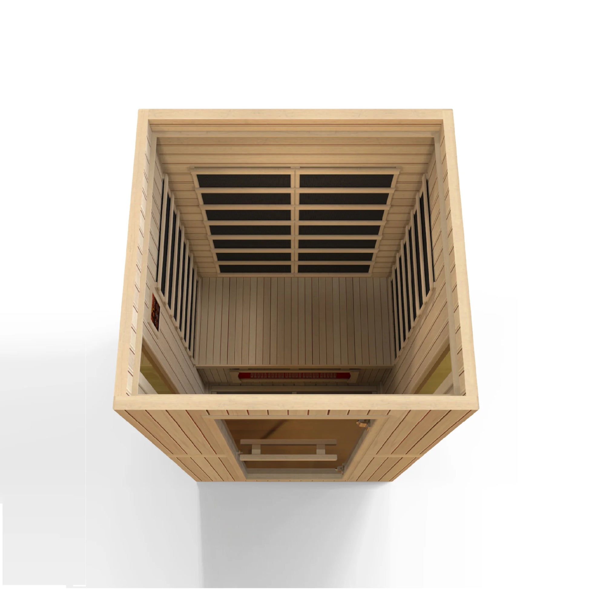 Front view 8 of the Maxxus 2-Person Low EMF FAR Infrared Sauna (MX-LS2-01) – low EMF infrared sauna