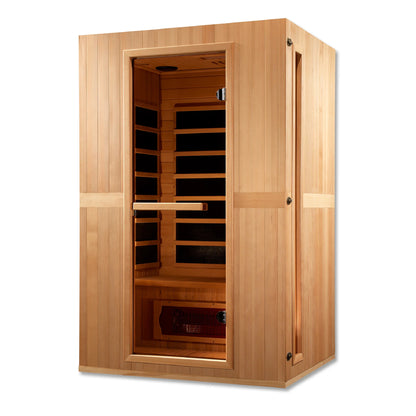 Front view 2 of the Maxxus 2-Person Low EMF FAR Infrared Sauna (MX-LS2-01) – low EMF infrared sauna