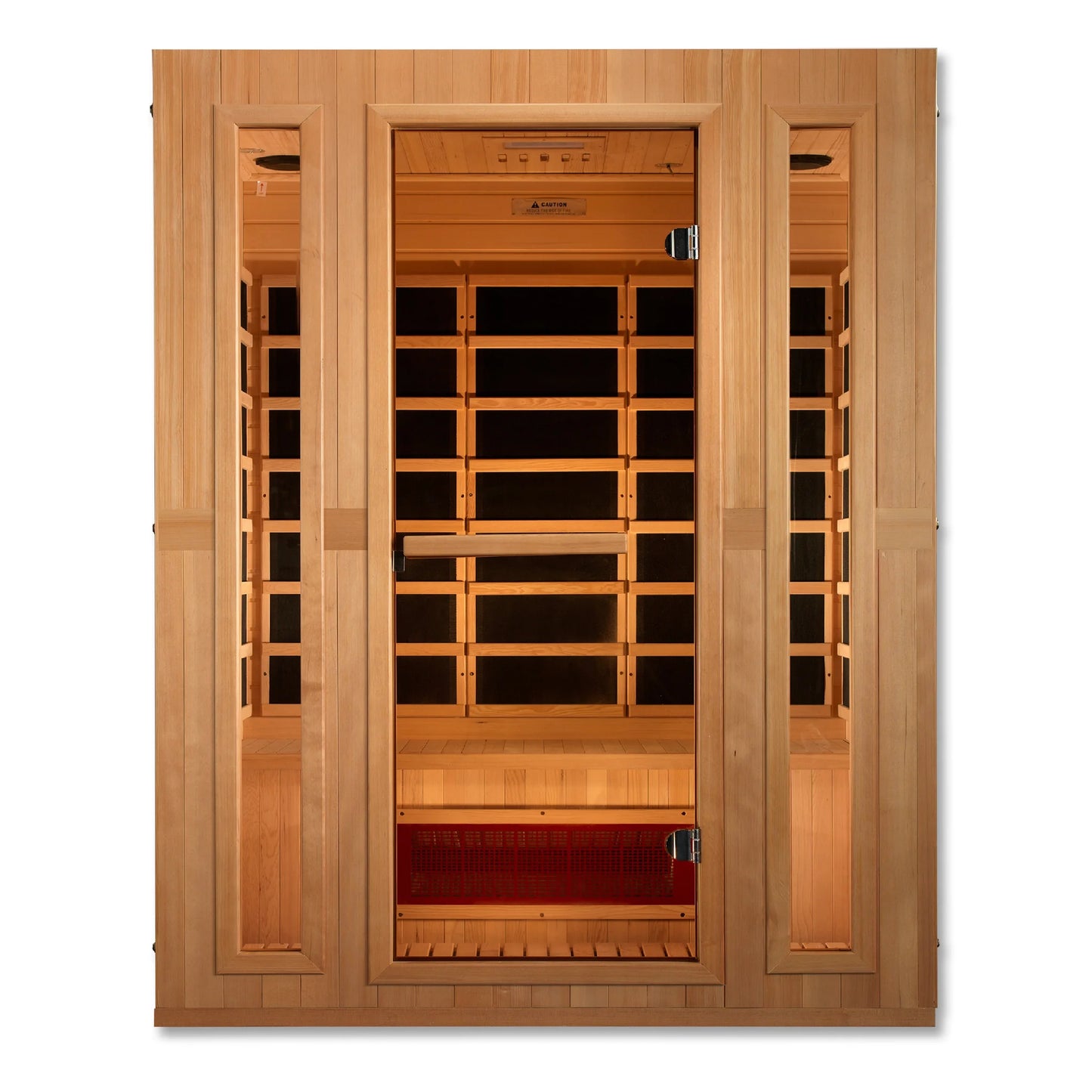 Front view 3 of the Maxxus 3-Person Low EMF FAR Infrared Sauna (MX-LS3-01) – low EMF infrared sauna