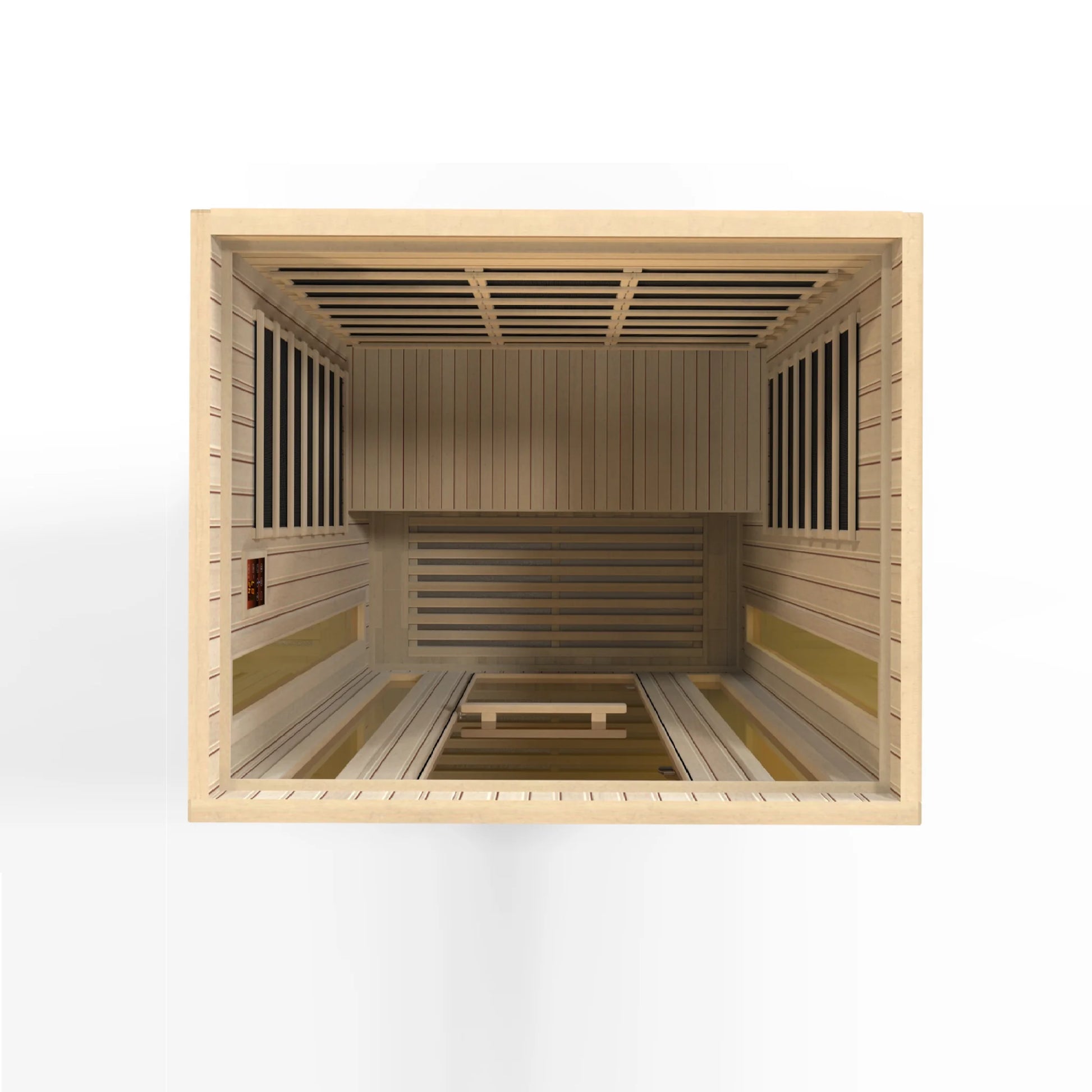 Front view 6 of the Maxxus 3-Person Low EMF FAR Infrared Sauna (MX-LS3-01) – low EMF infrared sauna