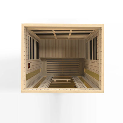 Front view 6 of the Maxxus 3-Person Low EMF FAR Infrared Sauna (MX-LS3-01) – low EMF infrared sauna