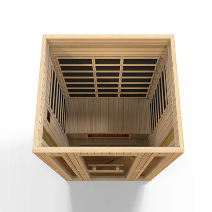 Front view 7 of the Maxxus 3-Person Low EMF FAR Infrared Sauna (MX-LS3-01) – low EMF infrared sauna