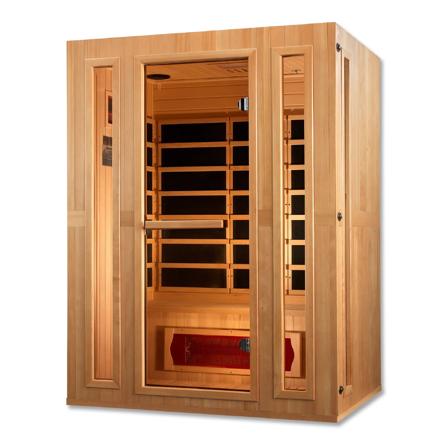 Front view 3 of the Maxxus 3-Person Low EMF FAR Infrared Sauna (MX-LS3-01) – low EMF infrared sauna