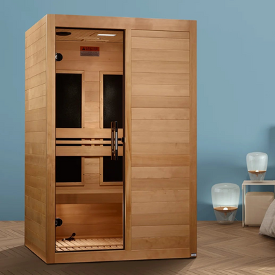 Maxxus S-Line 2-Person Ultra Low EMF FAR Infrared Sauna | Canadian Hemlock
