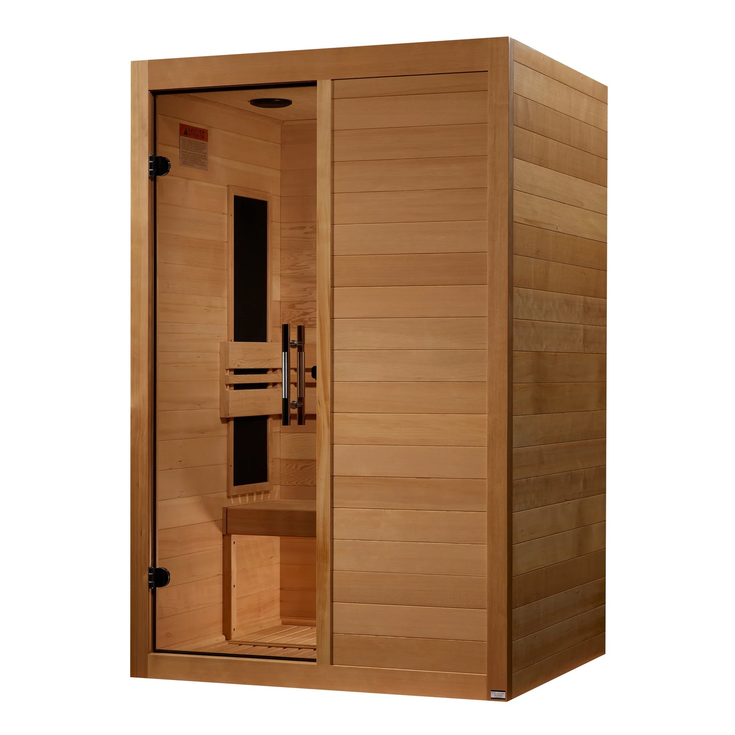 Front view of the Maxxus S-Line Yoga 2-Person Ultra Low EMF FAR Infrared Sauna (MX-S206-01) – ultra low EMF infrared sauna