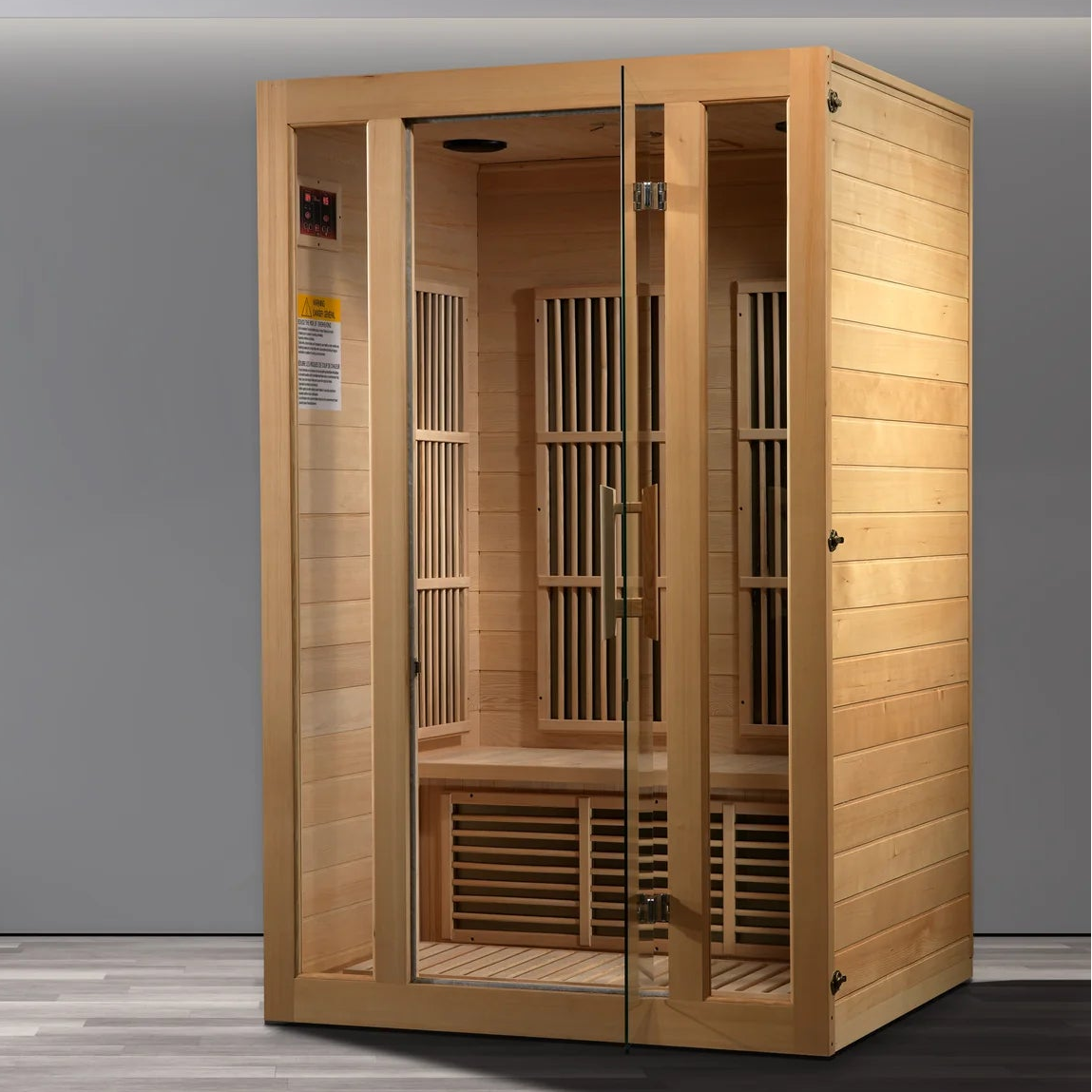 Maxxus Seattle 2-Person Near Zero EMF FAR Infrared Sauna | Canadian Hemlock