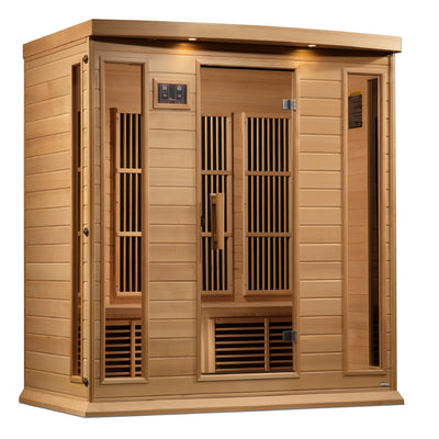 Maxxus 4-Person Near Zero EMF FAR Infrared Sauna | Canadian Hemlock