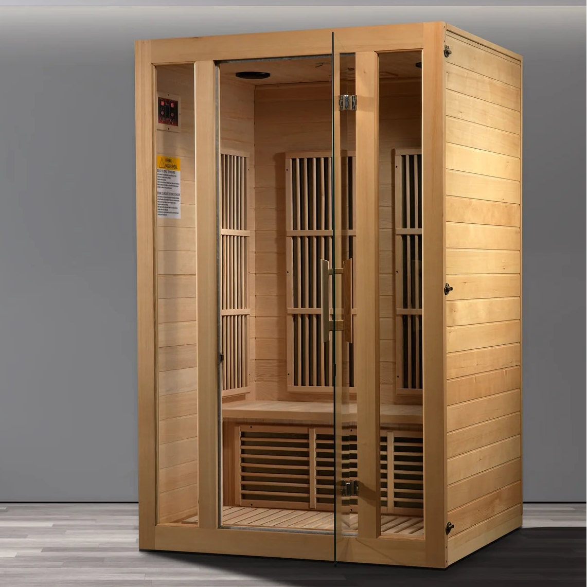 Maxxus Seattle 2-Person Low EMF FAR Infrared Sauna | Canadian Hemlock