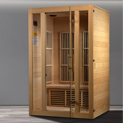 Maxxus Seattle 2-Person Low EMF FAR Infrared Sauna | Canadian Hemlock