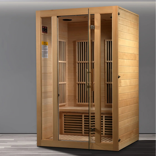 Maxxus Seattle 2-Person Low EMF FAR Infrared Sauna | Canadian Hemlock