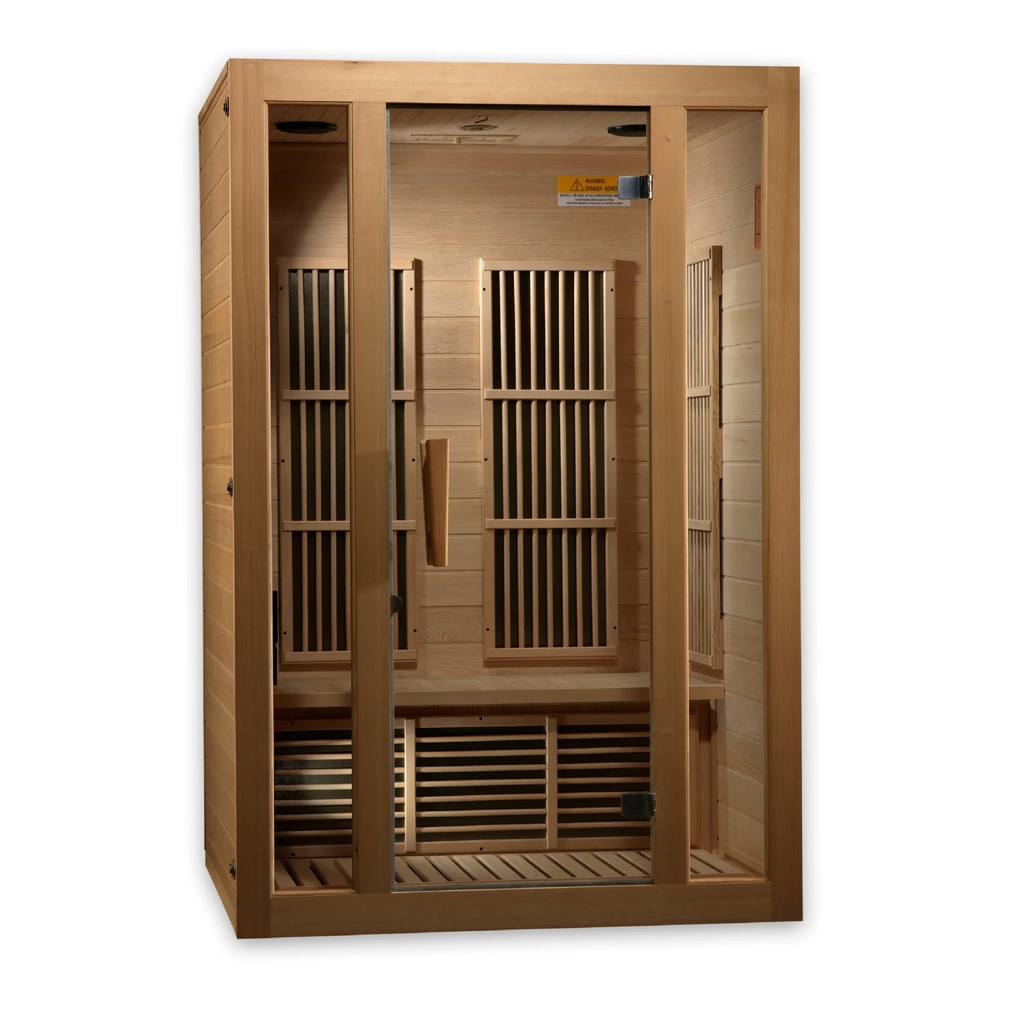 Front view 3 of the Maxxus Seattle 2-Person Low EMF FAR Infrared Sauna (MX-J206-01) – low EMF infrared sauna
