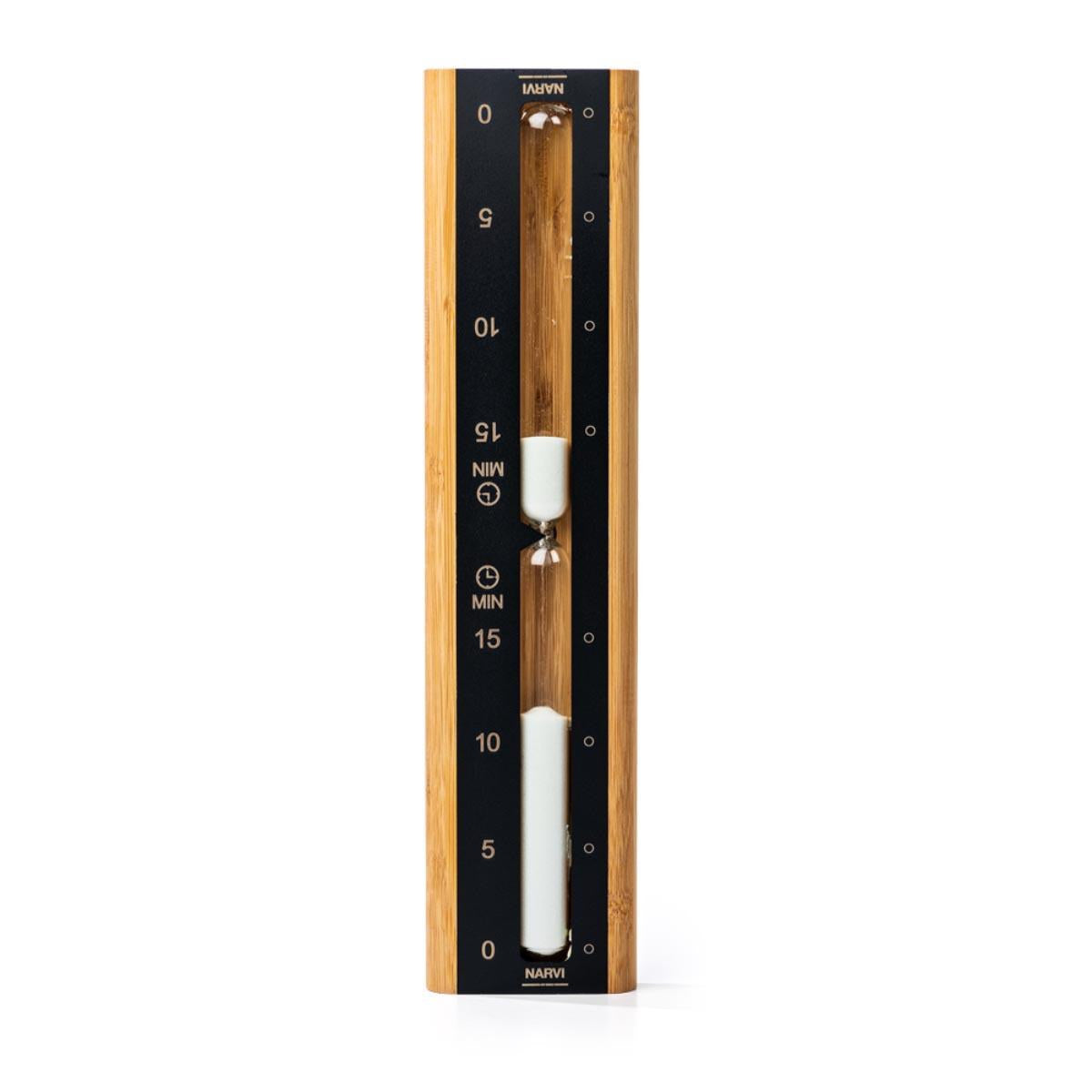 Narvi Sand Timer, 15 Minute, exterior 3/4 front
