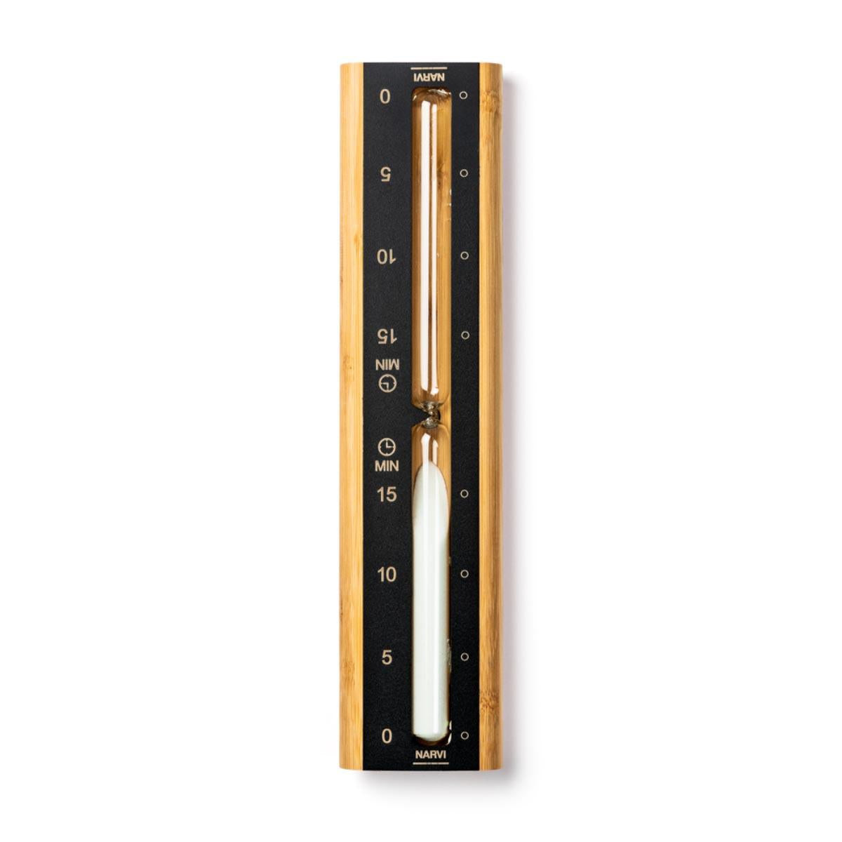 Narvi Sand Timer, 15 Minute, exterior 3/4, alternate angle
