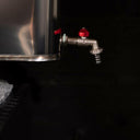 Narvi Chimney Watertank, 30 L, detail, installed