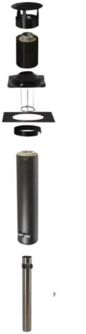 Narvi Flue 15 Sauna Chimney Kit, exploded parts diagram