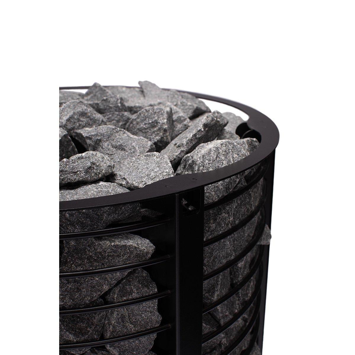 Narvi Inari Wood-Burning Sauna Stove with Stone Cage, detail