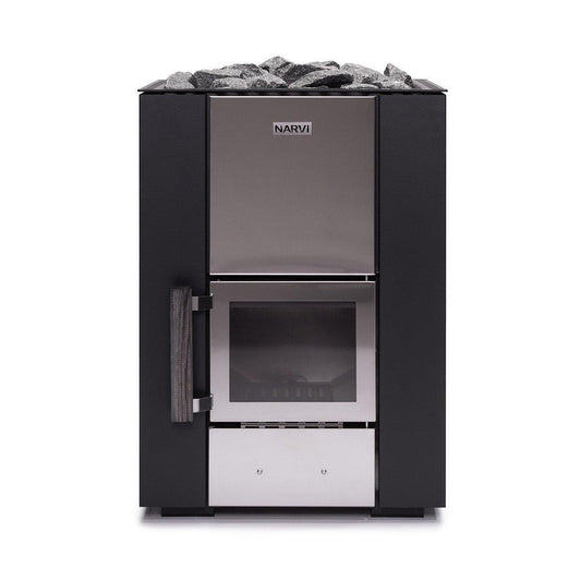 Narvi Kuru 14 Wood-Burning Sauna Stove, studio product shot